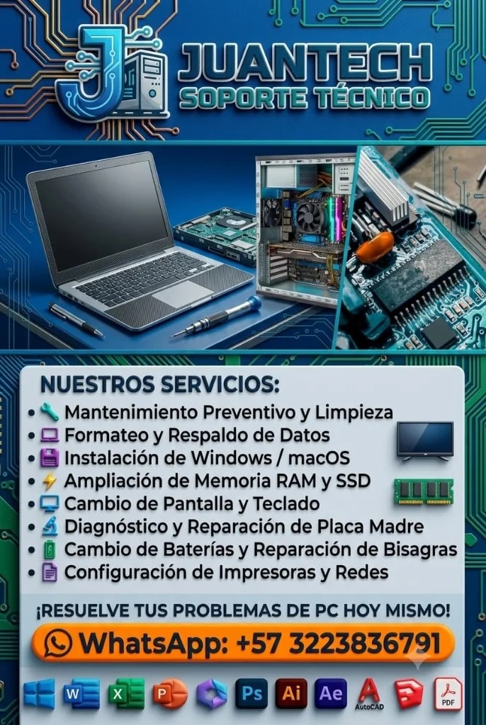 Juantech Soporte Técnico Promoción